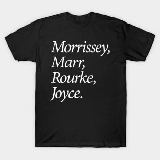 Morrissey, Marr, Rourke, Joyce (white) T-Shirt